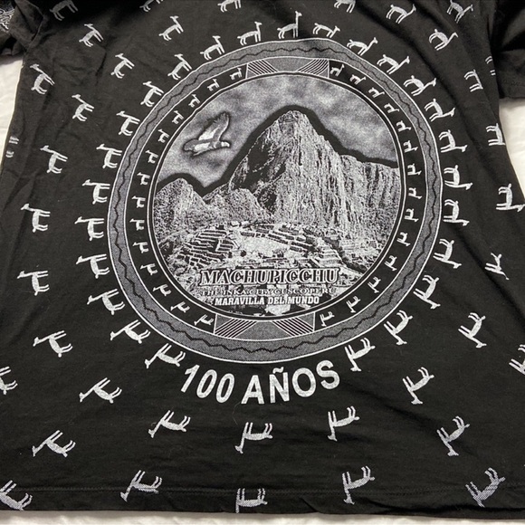 Rare Vntg Full Llama graphic T-shirt from Machu Picchu Cusco Peru full graphic - Picture 7 of 13